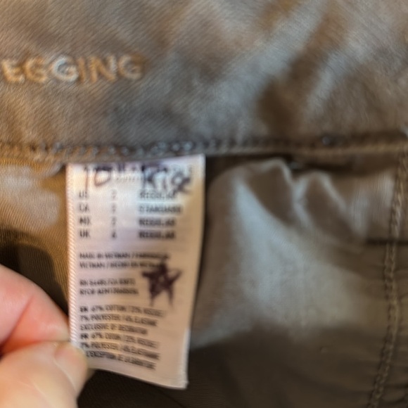 American Eagle 360 Next Level Stretch Super Hi Rise Jegging Size 2 Gray - Picture 7 of 13